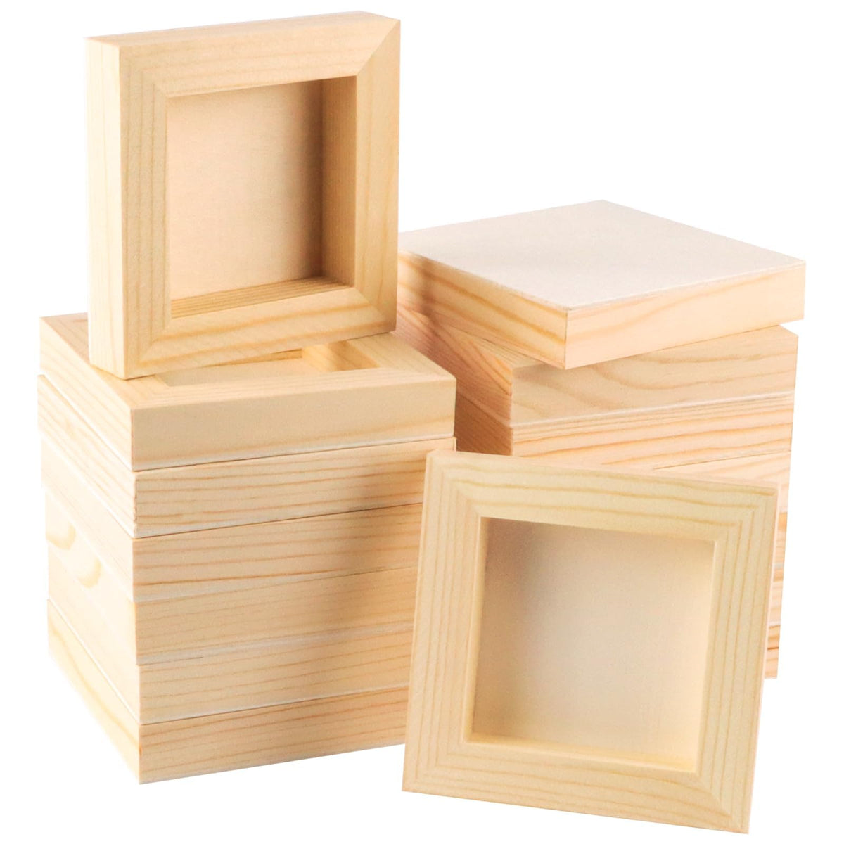 FSWCCK 5 Pack 8 x 10 inch Wood Panel Boards, Unfinished Wood Canvas Panels for Crafts, Painting Canvas, DIY Art Projects, Pouring, Arts Use with Oils, Acrylics