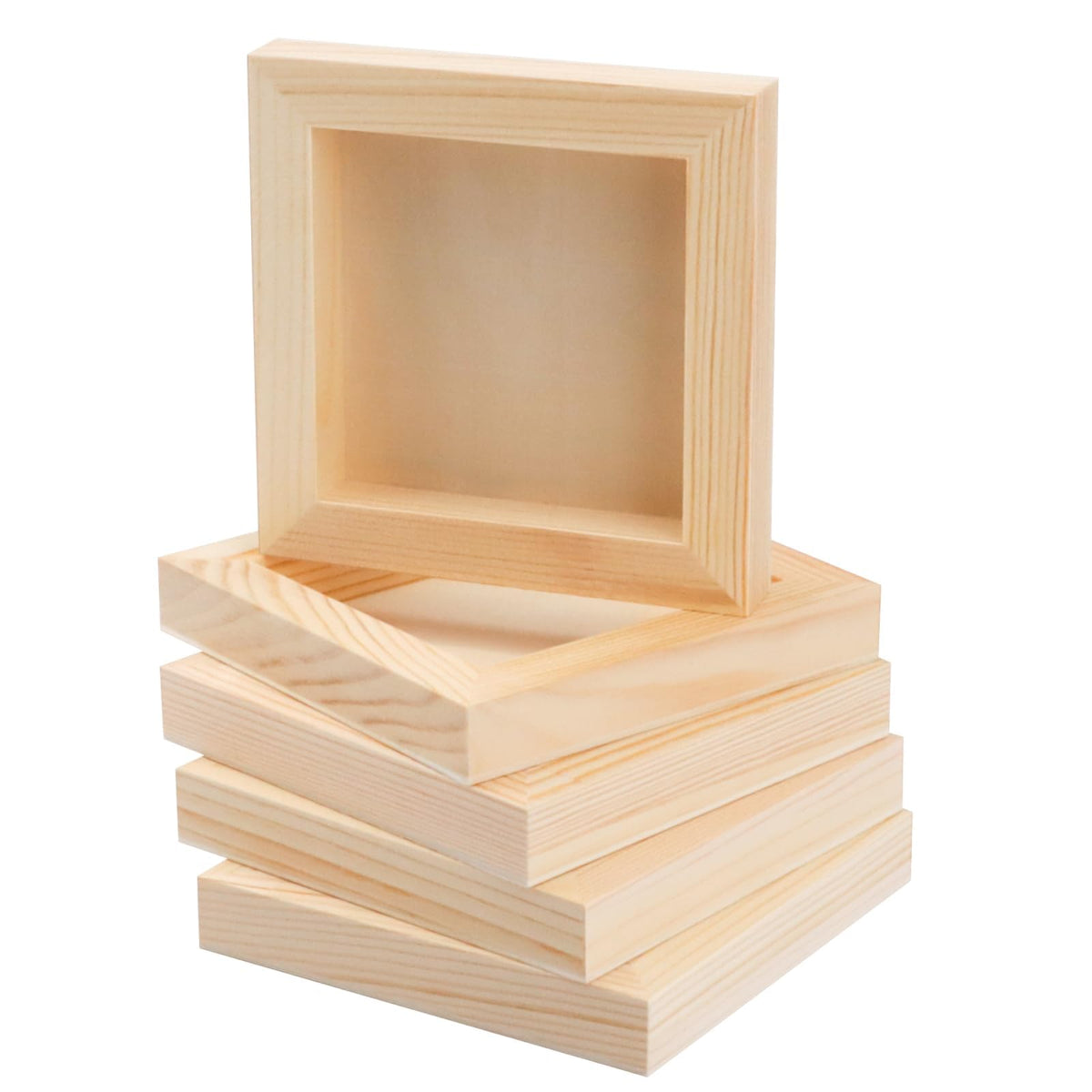 FSWCCK 5 Pack 8 x 10 inch Wood Panel Boards, Unfinished Wood Canvas Panels for Crafts, Painting Canvas, DIY Art Projects, Pouring, Arts Use with Oils, Acrylics