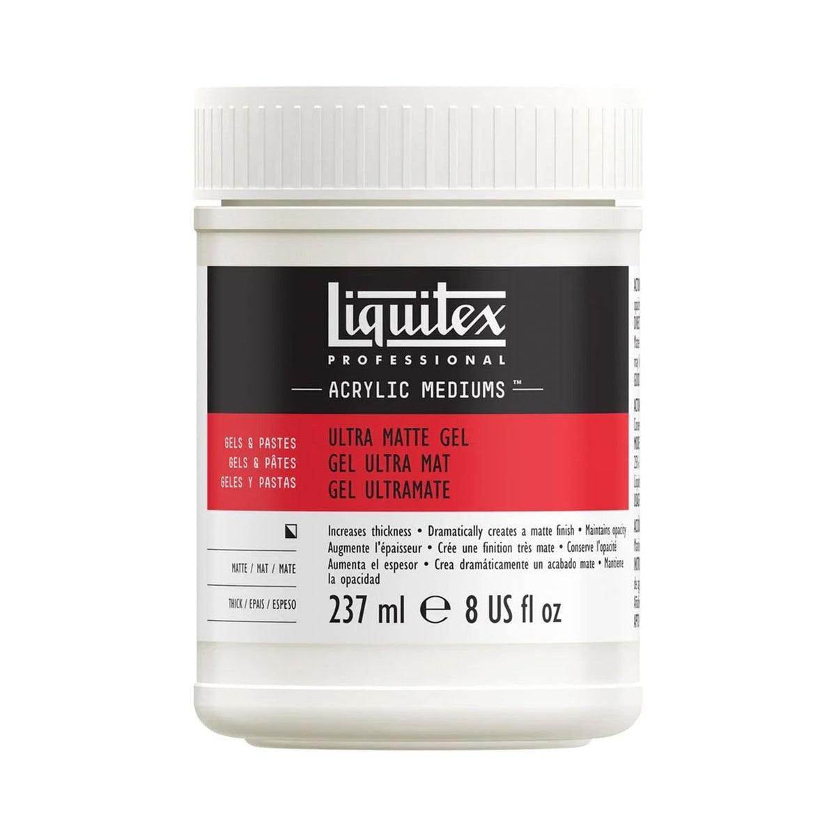 Liquitex Professional Matte Gel Medium, 237ml (8-oz)