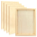 FSWCCK 5 Pack 8 x 10 inch Wood Panel Boards, Unfinished Wood Canvas Panels for Crafts, Painting Canvas, DIY Art Projects, Pouring, Arts Use with Oils, Acrylics