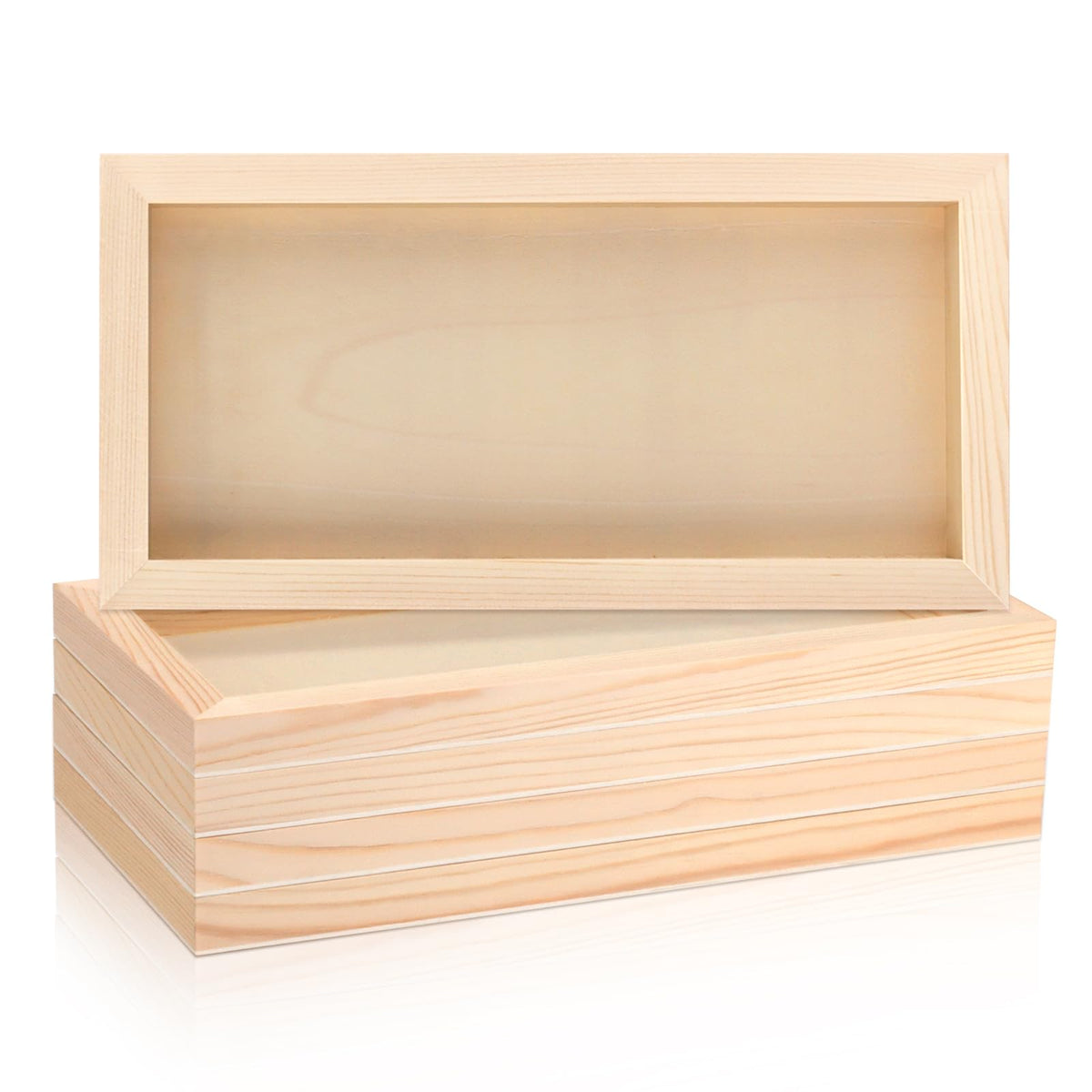FSWCCK 5 Pack 8 x 10 inch Wood Panel Boards, Unfinished Wood Canvas Panels for Crafts, Painting Canvas, DIY Art Projects, Pouring, Arts Use with Oils, Acrylics