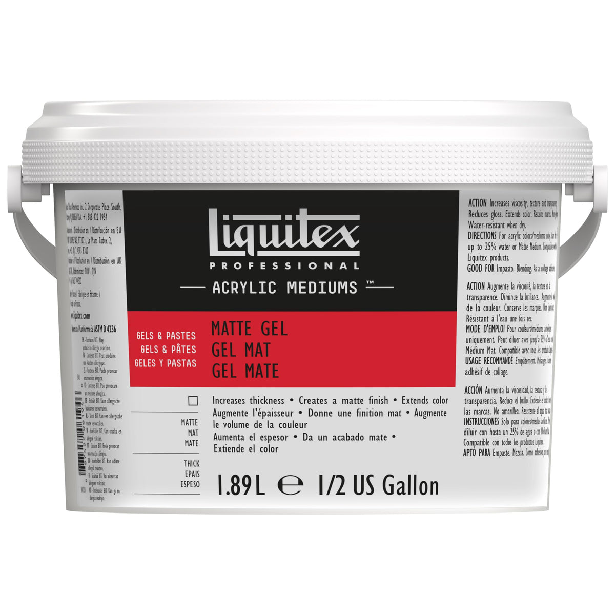 Liquitex Professional Matte Gel Medium, 237ml (8-oz)