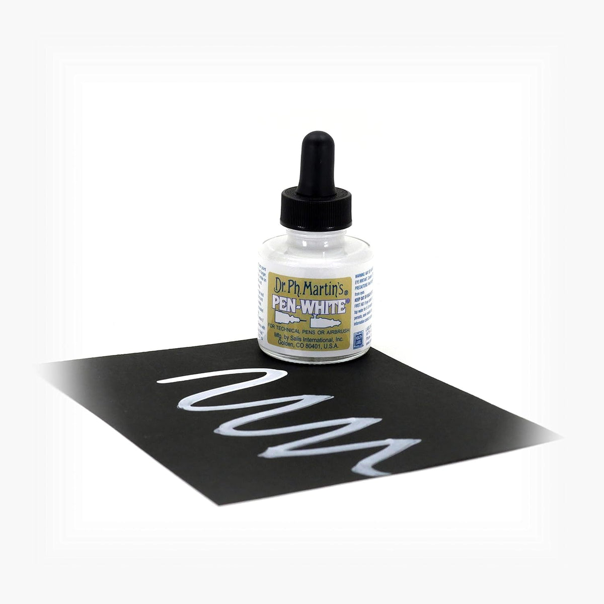 Dr. Ph. Martin's Pen-White Ink Bottle, 1.0 oz, White, 1 Bottle