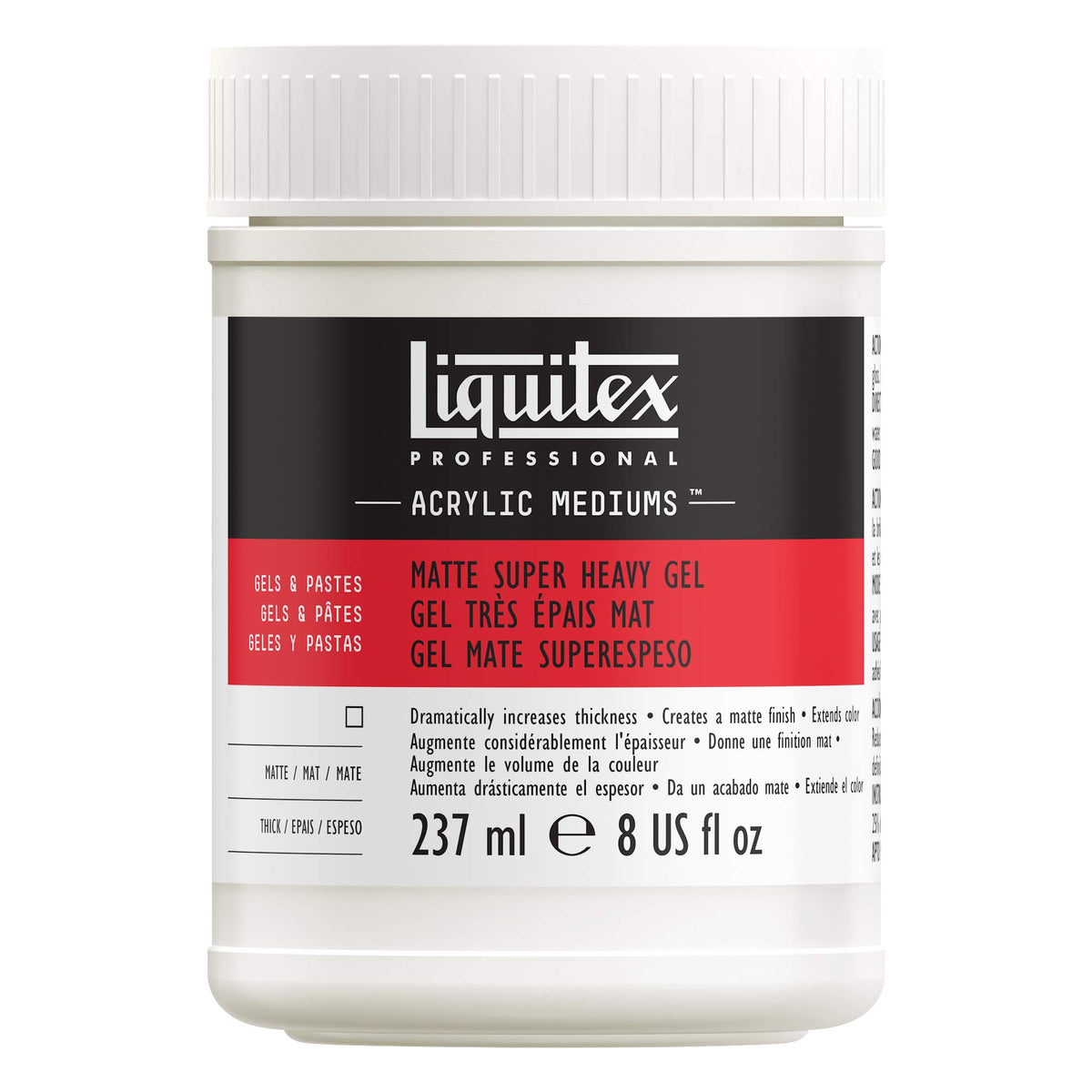 Liquitex Professional Matte Gel Medium, 237ml (8-oz)