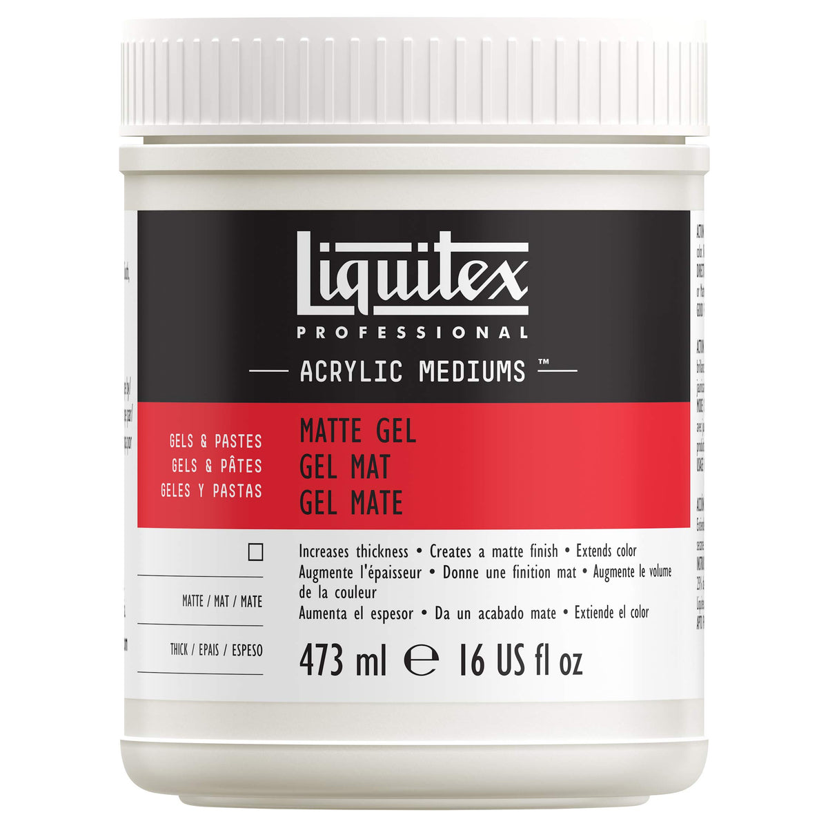 Liquitex Professional Matte Gel Medium, 237ml (8-oz)