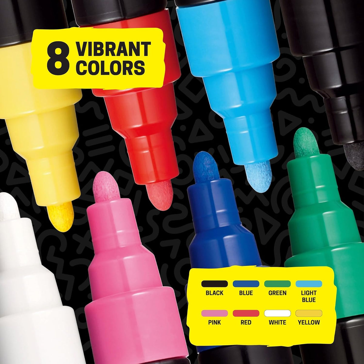 POSCA® PC-5M Water-Based Acrylic Paint Markers, Medium Tip, 8 Count