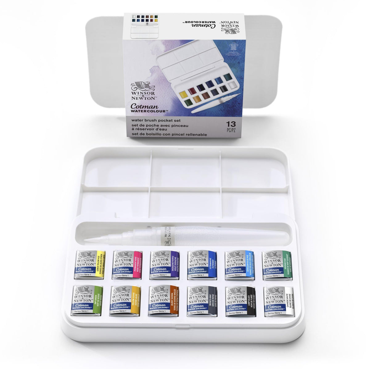 Winsor & Newton Cotman Watercolor Paint Set, Sketchers' Pocket Set