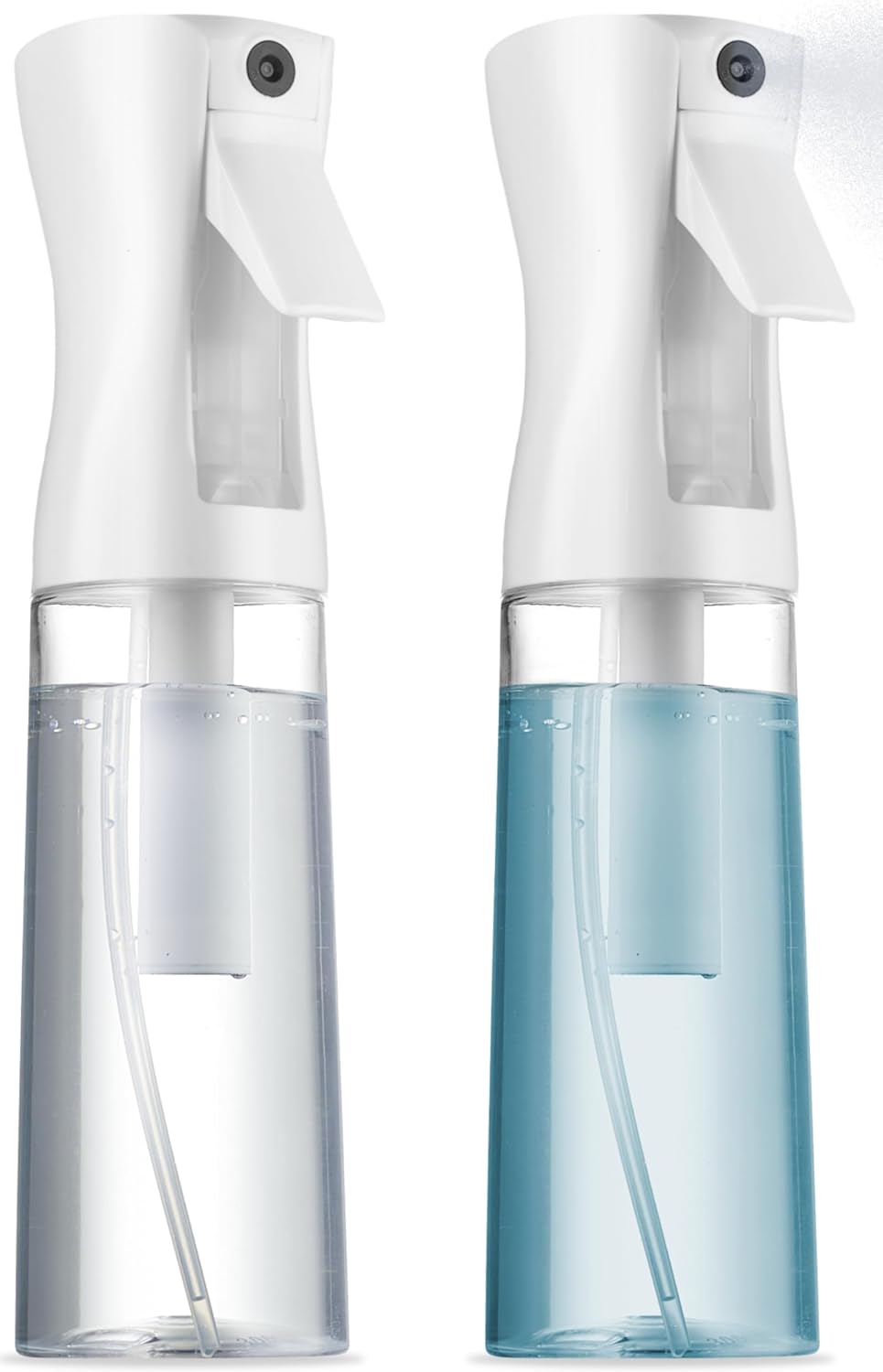 SUPER+ 2 Pack Continuous Spray Bottles - Ultra Fine Mist Sprayer | Water Spray Bottle For Hair Mister Spray Bottle | Hair Spray Bottles For Hairstyling, Cleaning, Salons - 2pk 6.8 OZ / 200 ML