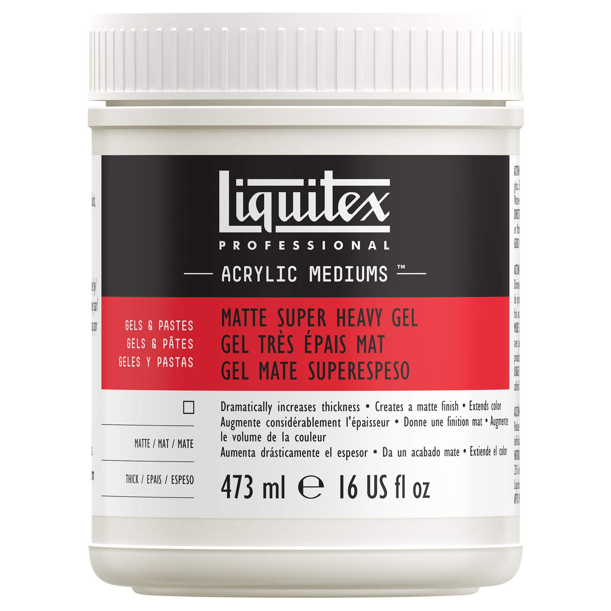 Liquitex Professional Matte Gel Medium, 237ml (8-oz)