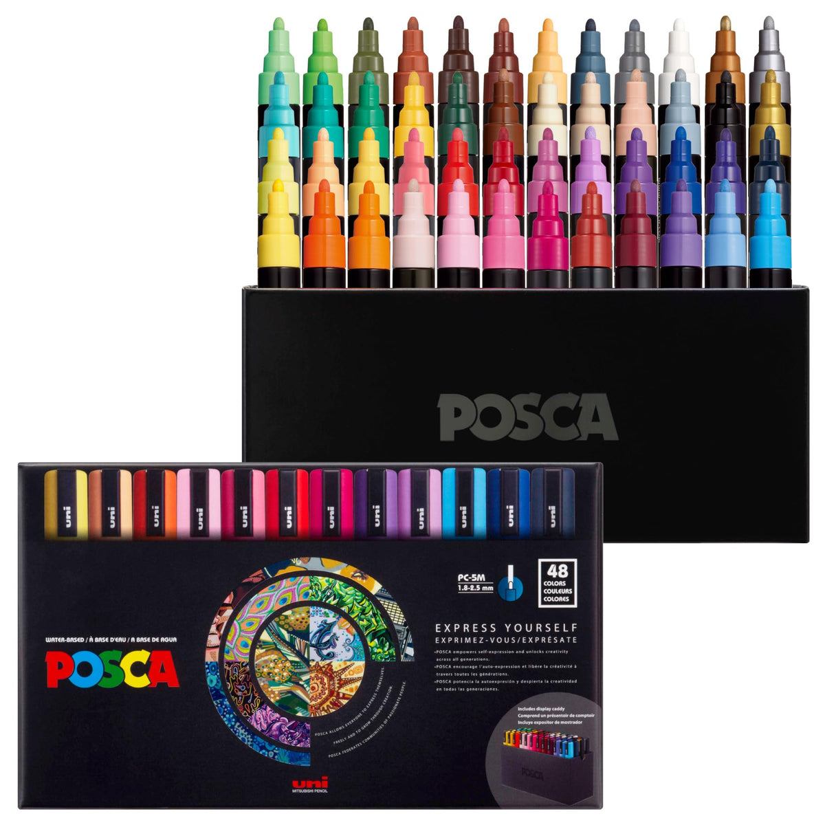 POSCA® PC-5M Water-Based Acrylic Paint Markers, Medium Tip, 8 Count