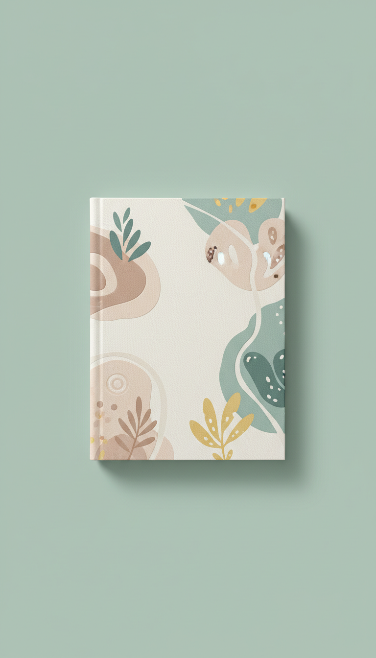 Mint Garden Hardcover Journal