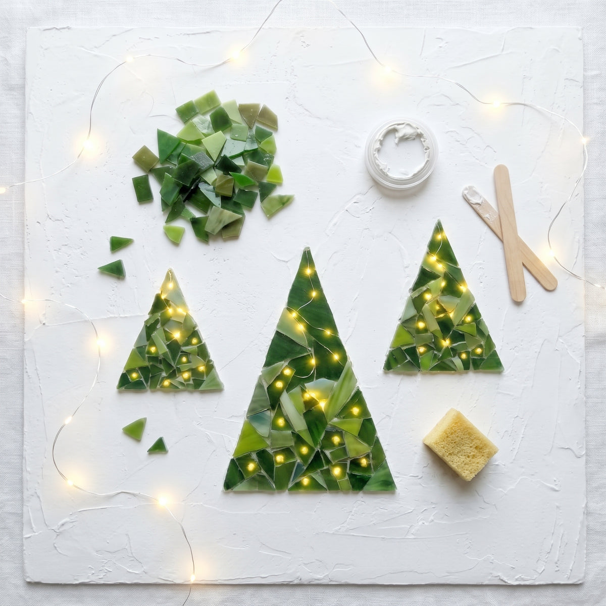 ☀️ Daytime Edition | Back by Popular Demand - Light-Up Mosaic Trees