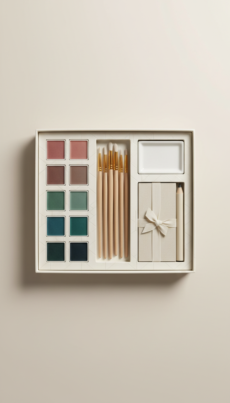 Calm & Dreamy On-The-Go Watercolor Set